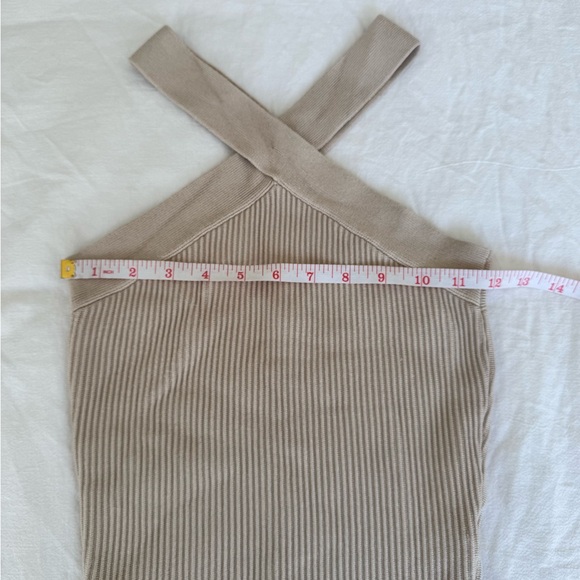Beige Ribbed Top, S - Picture 6 of 9